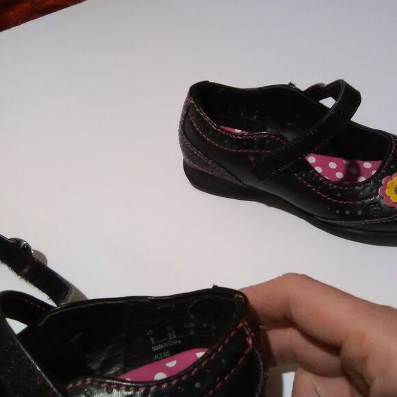 Buster Browns Girls Dress Shoe Color Black/Pink Youth Size 9 NWOT - Picture 9 of 13